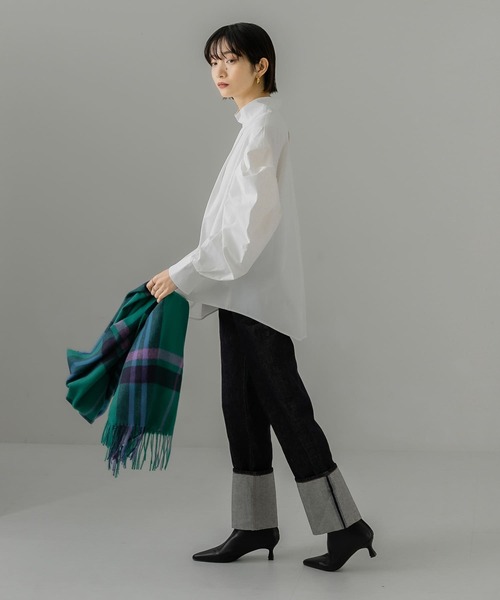 KBF(ケイビーエフ)の「エクストラスリーブブラウス(シャツ/ブラウス・レディース・オフホワイト/ブラック/グレー系その他・ONE)」の7枚目の写真