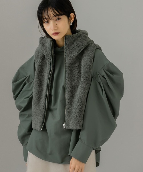 KBF(ケイビーエフ)の「エクストラスリーブブラウス(シャツ/ブラウス・レディース・オフホワイト/ブラック/グレー系その他・ONE)」の17枚目の写真