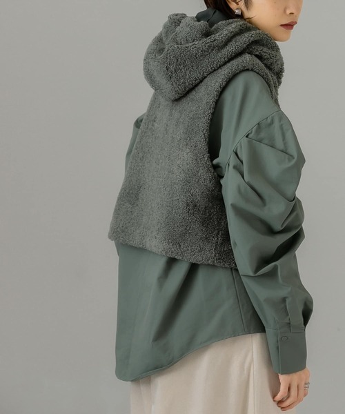 KBF(ケイビーエフ)の「エクストラスリーブブラウス(シャツ/ブラウス・レディース・オフホワイト/ブラック/グレー系その他・ONE)」の18枚目の写真