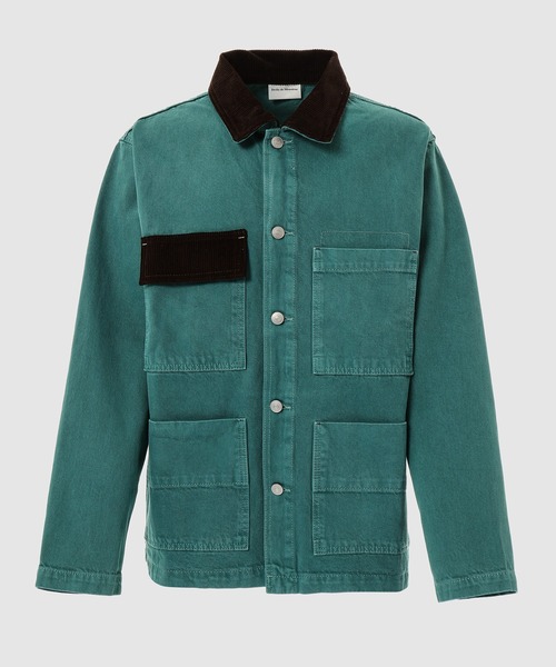 Drole De Monsieur(ドロール ド ムッシュ)の「La Veste Denim(デニムジャケット・メンズ・グリーン・M)」の1枚目の写真