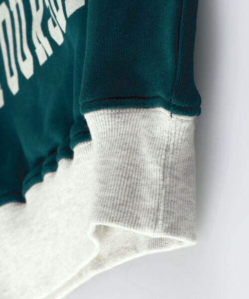 BRANSHES（ブランシェス）の「カレッジロゴ裏毛トレーナー（スウェット・キッズ・グリーン/ブラウン・110/100/130/120/150/140）」の13枚目の写真