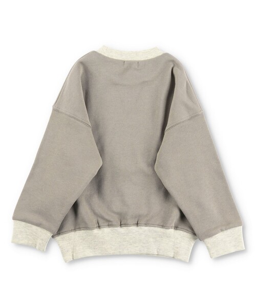 BRANSHES（ブランシェス）の「カレッジロゴ裏毛トレーナー（スウェット・キッズ・グリーン/ブラウン・110/100/130/120/150/140）」の16枚目の写真