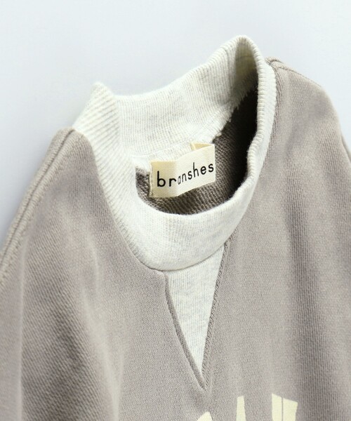BRANSHES（ブランシェス）の「カレッジロゴ裏毛トレーナー（スウェット・キッズ・グリーン/ブラウン・110/100/130/120/150/140）」の17枚目の写真