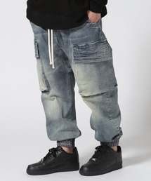 ROYAL FLASH | A.F ARTEFACT/エーエフ・アーティファクト/Denim Sarouel Long Pants/ag-5042(デニムパンツ)