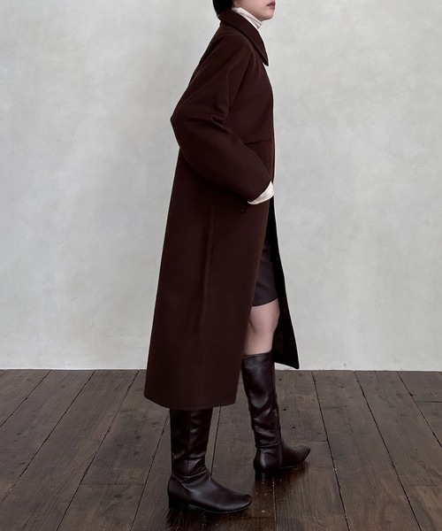 hellam（へラム）の「ステンカラーケープコート（ステンカラーコート・レディース・グレー/ブラック/アイボリー/ブラウン/モカ・FREE）」の11枚目の写真