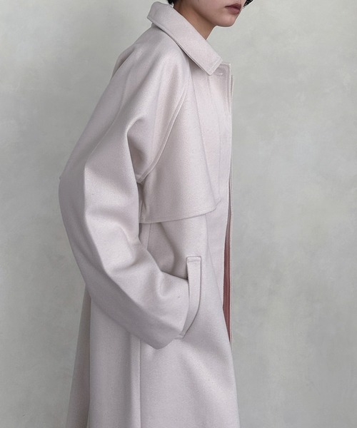 hellam（へラム）の「ステンカラーケープコート（ステンカラーコート・レディース・グレー/ブラック/アイボリー/ブラウン/モカ・FREE）」の15枚目の写真