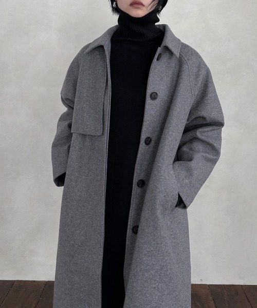 hellam（へラム）の「ステンカラーケープコート（ステンカラーコート・レディース・グレー/ブラック/アイボリー/ブラウン/モカ・FREE）」の20枚目の写真