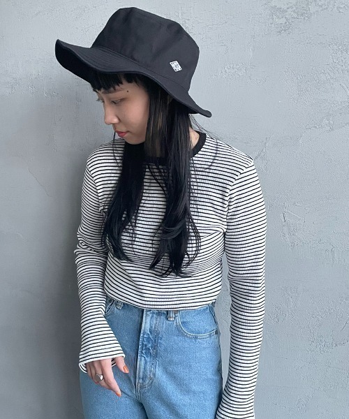 STONE  コットン バケットハット　試着のみ NEWHATTAN【ニューハッタン】COTTON STONE WASHED BUCKET HATS
