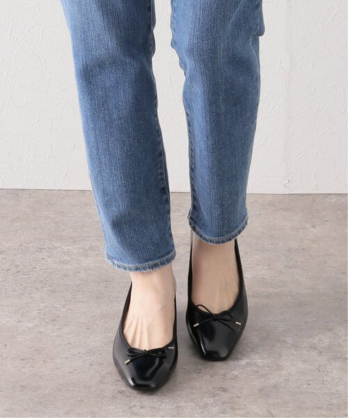 ☆美品☆【ルタロン】バレエシューズ (23) スクエアトゥ　メッシュ　リボン　黒 ☆美品☆【ルタロン】バレエシューズ (23) スクエアトゥ
