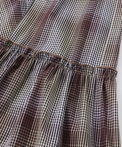 MILKFED.（ミルクフェド）の「PLAID TIERED SKIRT（スカート・レディース・ブルー/ブラウン・ONE SIZE）」の9枚目の写真