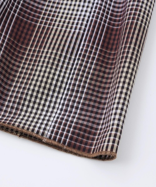 MILKFED.（ミルクフェド）の「PLAID TIERED SKIRT（スカート・レディース・ブルー/ブラウン・ONE SIZE）」の11枚目の写真