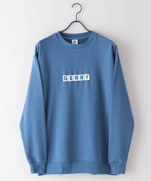 GERRY(ジェリー)の「【GERRY/ジェリー】裏毛 ビッグシルエット バックプリント ブランドロゴ刺繍 クルートレーナー スウェット(スウェット・メンズ・ダークグリーン/杢グレー/ホワイト/ブラック/アイボリー/ブルー・X-LARGE/MEDIUM/LARGE)」の14枚目の写真