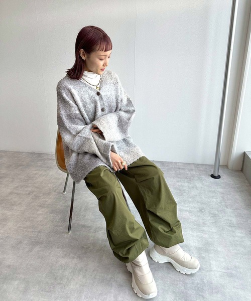 w closet（ダブルクローゼット）の「グラデーションロングカーディガン（カーディガン/ボレロ・レディース・オレンジ/ピンク/グレー/ブルー・FREE）」の10枚目の写真