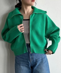 LOWRYS FARM | ハイＺＩＰカーディガンロングスリーブ　186221(カーディガン/ボレロ)