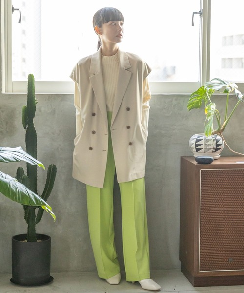 LOWRYS FARM（ローリーズファーム）の「マシンウォッシャブルハイネックロングスリーブ　188212（ニット/セーター・レディース・アイボリー/ピンク/オレンジ/ブラック・FREE）」の5枚目の写真