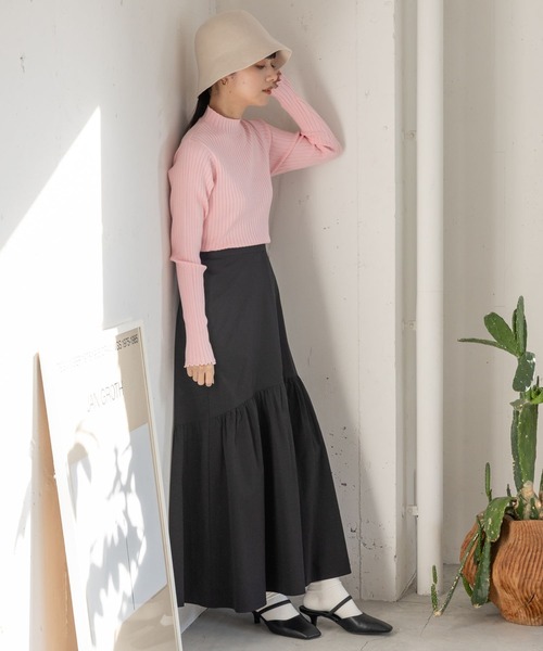 LOWRYS FARM（ローリーズファーム）の「マシンウォッシャブルハイネックロングスリーブ　188212（ニット/セーター・レディース・アイボリー/ピンク/オレンジ/ブラック・FREE）」の14枚目の写真