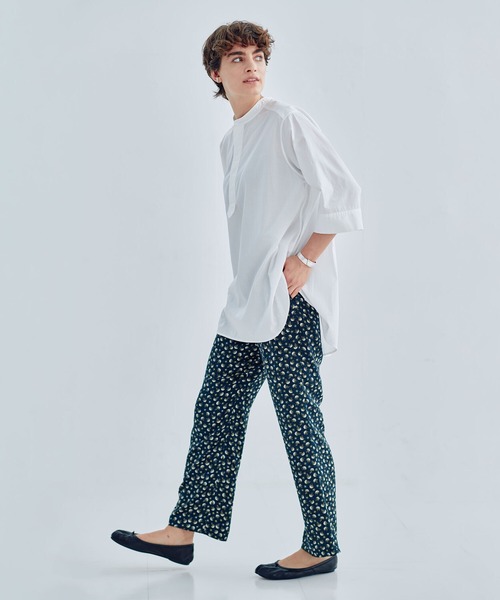 LE GLAZIK（ルグラジック）の「LE GLAZIK | フラワープリント エラスティックパンツ WOMEN（その他パンツ・レディース・ブラック系その他/ブルー系その他5/グリーン系その他・36）」の6枚目の写真