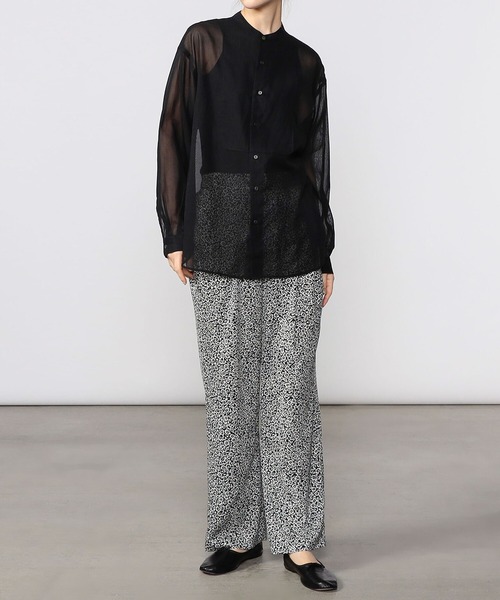 LE GLAZIK（ルグラジック）の「LE GLAZIK | フラワープリント エラスティックパンツ WOMEN（その他パンツ・レディース・ブラック系その他/ブルー系その他5/グリーン系その他・36）」の7枚目の写真