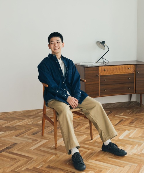 FORK&SPOON（フォークアンドスプーン）の「FORK&SPOON　デニムビッグシャツ（デニムジャケット・メンズ・ブルー系その他/ワンウォッシュ・4/5）」の17枚目の写真