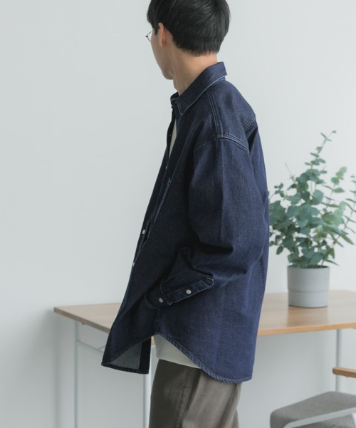 FORK&SPOON（フォークアンドスプーン）の「FORK&SPOON　デニムビッグシャツ（デニムジャケット・メンズ・ブルー系その他/ワンウォッシュ・4/5）」の19枚目の写真