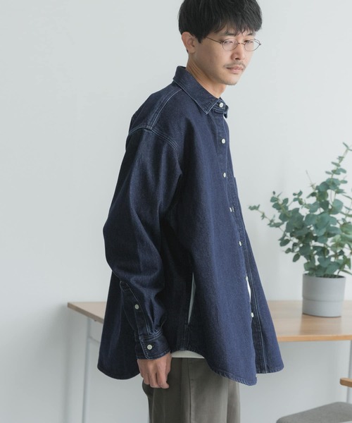 FORK&SPOON（フォークアンドスプーン）の「FORK&SPOON　デニムビッグシャツ（デニムジャケット・メンズ・ブルー系その他/ワンウォッシュ・4/5）」の21枚目の写真