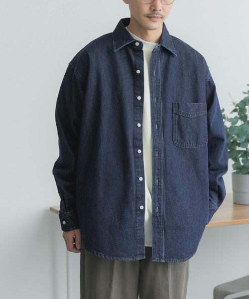 FORK&SPOON（フォークアンドスプーン）の「FORK&SPOON　デニムビッグシャツ（デニムジャケット・メンズ・ブルー系その他/ワンウォッシュ・4/5）」の22枚目の写真