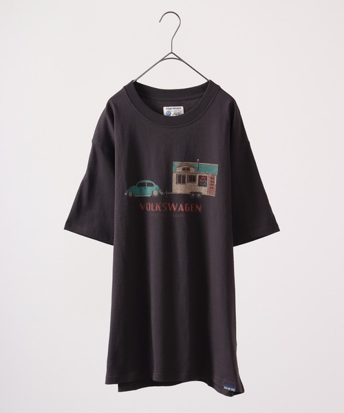 Volkswagen(フォルクスワーゲン)の「VOLKS WAGEN プリントクルーネック半袖Tシャツ(Tシャツ/カットソー・メンズ・オレンジ/チャコールグレー/カーキ/ホワイト/イエロー/ホワイト系その他/ライトブルー/モカ・L/XL/S/M)」の22枚目の写真