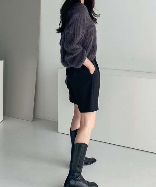 fd style(エフディ スタイル)の「ルーズフィットワンボタンカーディガン(カーディガン/ボレロ・レディース・White/PINK/Black/Beige/Purple/DK.Gray・FREE)」の17枚目の写真