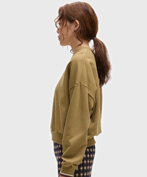 FRED PERRY(フレッドペリー)の「【先行予約受付中】Tipped Sweatshirt/ティップラインスウェットシャツ(スウェット・レディース・ブラック/ホワイト/コーラル/ピンク/ベージュ/ブラウン/オートミール/ネイビー/ブラウン系その他/ブラック系その他・10)」の15枚目の写真