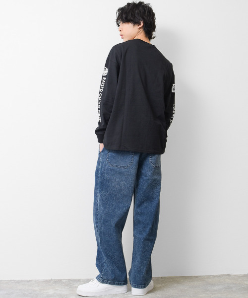 KANGOL KIDS（カンゴールキッズ）の「KANGOL 別注袖プリントロングTシャツ（Tシャツ/カットソー・キッズ・ライトグレー/ブラック/オフホワイト・140/150/160/130/120）」の10枚目の写真