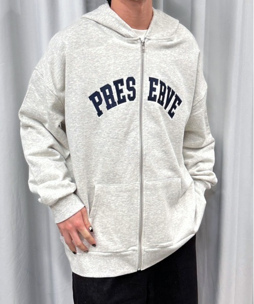 apres jour mignon(アプレジュールミニョン)の「ヘビーウェイトパーカー【ZOZOTOWN限定アイテム】(パーカー・レディース・ナチュラル/アイボリー/杢グレー・フリー/X-LARGE)」の22枚目の写真