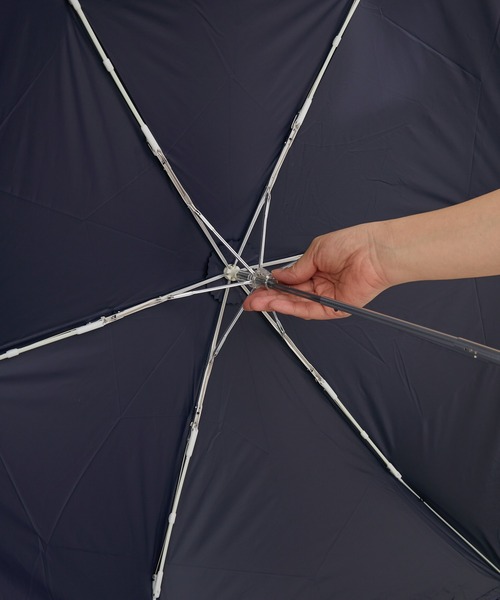 nifty colors（ニフティーカラーズ）の「【KATHARINE ROSS】nifty colors 最強の完全遮光 晴雨兼用 ヒートカットフリルPU折りたたみ日傘 WEB限定（折りたたみ傘・レディース・ブラック/ネイビー/ベージュ/アイボリー・MEDIUM）」の11枚目の写真