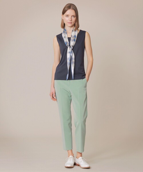 MACKINTOSH LONDON（マッキントッシュ ロンドン）の「【SUPER FINE LAB.】パウダーシュガーコットンノースリーブプルオーバー（Tシャツ/カットソー・レディース・オフホワイト/ネイビー・38）」の11枚目の写真