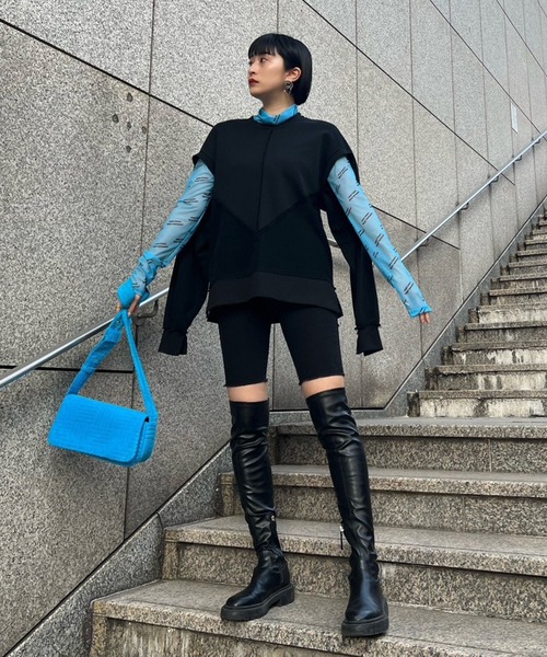 Narcissus（ナルシス）の「【Narcissus】バイカーデニムパンツ（デニム 