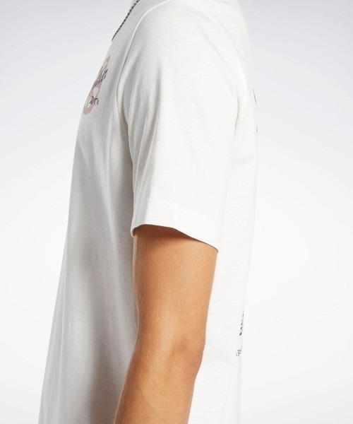 Reebok(リーボック)の「バスケットボール Tシャツ / BB BASKETBALL AAWH HOOP T(Tシャツ/カットソー・メンズ・ホワイト/オレンジ・LARGE/MEDIUM/XX-LARGE/X-LARGE/XXX-LARGE/SMALL)」の9枚目の写真