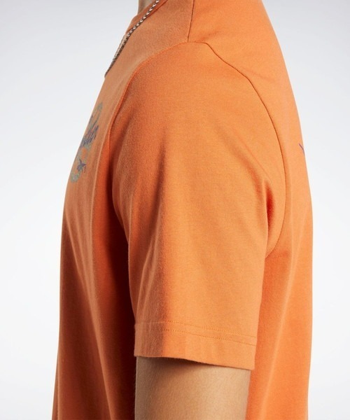 Reebok(リーボック)の「バスケットボール Tシャツ / BB BASKETBALL AAWH HOOP T(Tシャツ/カットソー・メンズ・ホワイト/オレンジ・LARGE/MEDIUM/XX-LARGE/X-LARGE/XXX-LARGE/SMALL)」の6枚目の写真