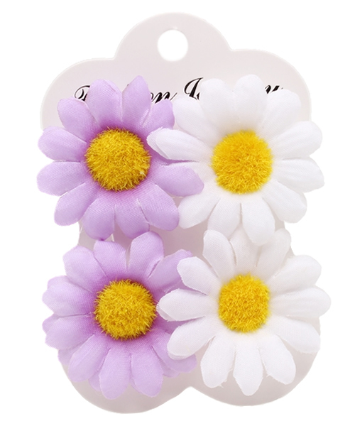 WEGO(ウィゴー)の「WEGO/フラワーピン(その他ヘアアクセサリー・レディース・ピンク/イエロー/パープル・FREE)」の2枚目の写真