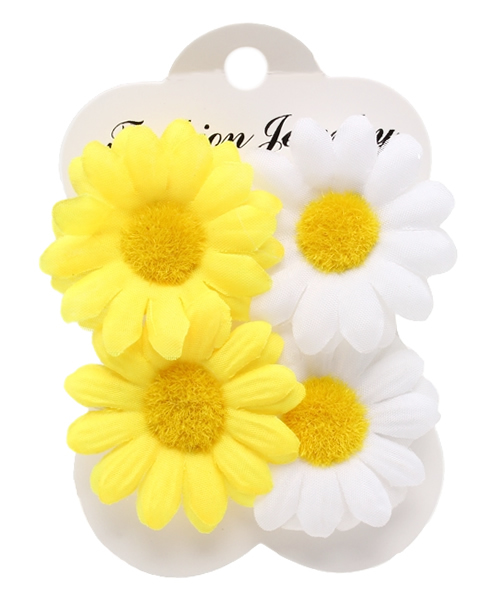 WEGO(ウィゴー)の「WEGO/フラワーピン(その他ヘアアクセサリー・レディース・ピンク/イエロー/パープル・FREE)」の1枚目の写真