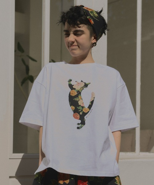 manana suerte（マニャーナスエルテ）の「しっかりとした生地感　オーバーサイズアニマルモチーフTシャツ（Tシャツ/カットソー・レディース・その他3/その他1/その他2・FREE）」の2枚目の写真
