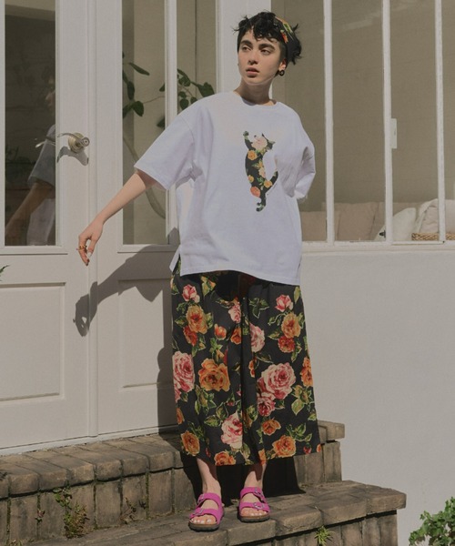 manana suerte（マニャーナスエルテ）の「しっかりとした生地感　オーバーサイズアニマルモチーフTシャツ（Tシャツ/カットソー・レディース・その他3/その他1/その他2・FREE）」の8枚目の写真