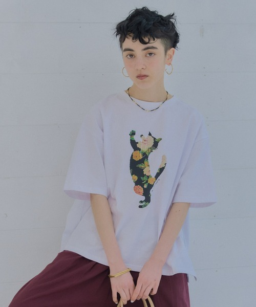 manana suerte（マニャーナスエルテ）の「しっかりとした生地感　オーバーサイズアニマルモチーフTシャツ（Tシャツ/カットソー・レディース・その他3/その他1/その他2・FREE）」の9枚目の写真