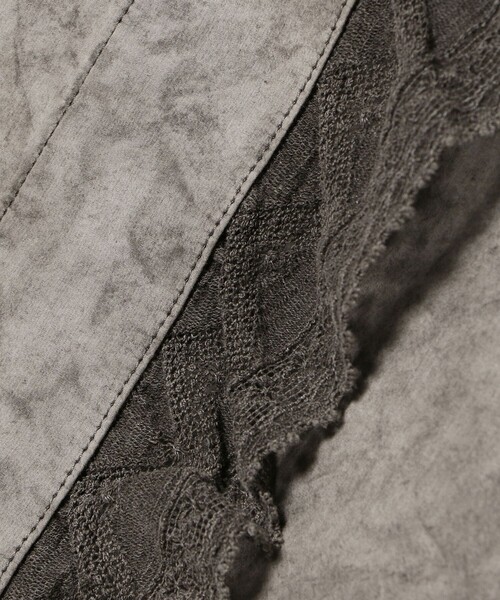 Nigel Cabourn(ナイジェルケーボン)の「NIGEL CABOURN / FRENCH VINTAGE LACE BLOUSE フレンチヴィンテージレースブラウス(シャツ/ブラウス・レディース・イエロー/チャコールグレー・8)」の7枚目の写真