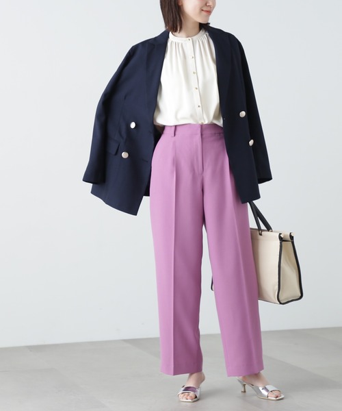 N.（N. Natural Beauty Basic）（エヌエヌナチュラルビューティーベーシック）の「【S Size Line】◆ジプシーサップパンツ（スラックス・レディース・ブラック/グレー/ベージュ/ピンク・SMALL/MEDIUM）」の4枚目の写真