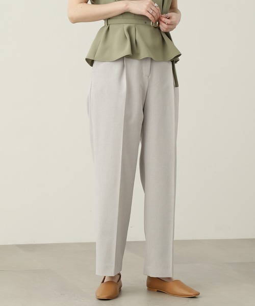 N.（N. Natural Beauty Basic）（エヌエヌナチュラルビューティーベーシック）の「【S Size Line】◆ジプシーサップパンツ（スラックス・レディース・ブラック/グレー/ベージュ/ピンク・SMALL/MEDIUM）」の7枚目の写真