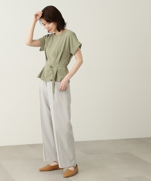 N.（N. Natural Beauty Basic）（エヌエヌナチュラルビューティーベーシック）の「【S Size Line】◆ジプシーサップパンツ（スラックス・レディース・ブラック/グレー/ベージュ/ピンク・SMALL/MEDIUM）」の17枚目の写真