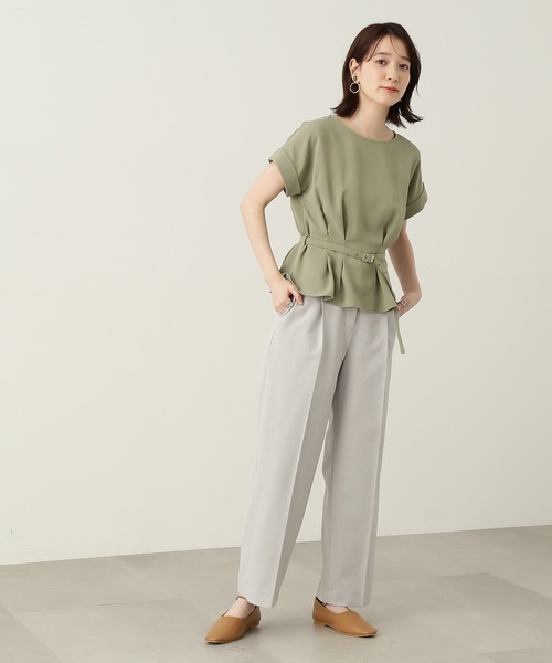 N.（N. Natural Beauty Basic）（エヌエヌナチュラルビューティーベーシック）の「【S Size Line】◆ジプシーサップパンツ（スラックス・レディース・ブラック/グレー/ベージュ/ピンク・SMALL/MEDIUM）」の15枚目の写真