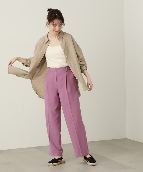 N.（N. Natural Beauty Basic）（エヌエヌナチュラルビューティーベーシック）の「【S Size Line】◆ジプシーサップパンツ（スラックス・レディース・ブラック/グレー/ベージュ/ピンク・SMALL/MEDIUM）」の20枚目の写真