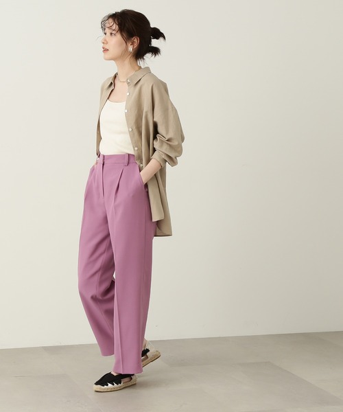 N.（N. Natural Beauty Basic）（エヌエヌナチュラルビューティーベーシック）の「【S Size Line】◆ジプシーサップパンツ（スラックス・レディース・ブラック/グレー/ベージュ/ピンク・SMALL/MEDIUM）」の8枚目の写真