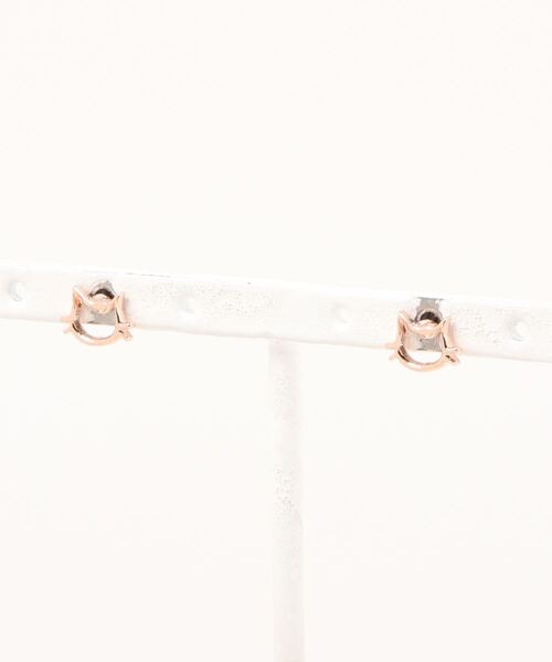 GGD SELECT（ジージーディー　セレクト）の「ネコフェイスチタンピアス [ACCACC]（ピアス（両耳用）・レディース・ゴールド/C/D/B/A・FREE）」の2枚目の写真