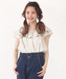 one after another NICE CLAUP | 【ナイスクラップ】ストライプひらりブラウス(シャツ/ブラウス)